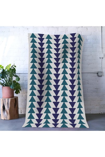Rugs Modern Halı Green Purple Themed Vertical Stripe Geometric Patterned Mode...