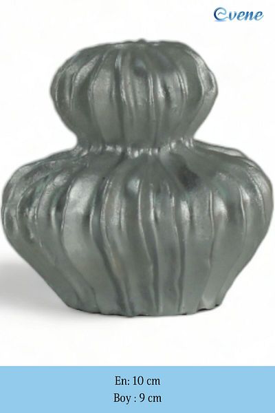 Evene Vase Small Vase Tabletop Vase Home Decoration Vase Silver Color Model 26