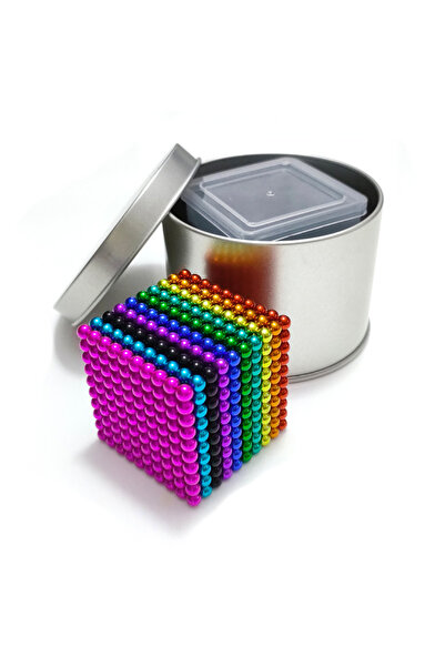 biyeniliklazim Stres bilye neocube mıknatıs bilye boncuk bilye zeka geliştirici eğitici 1000 adet metal kutu