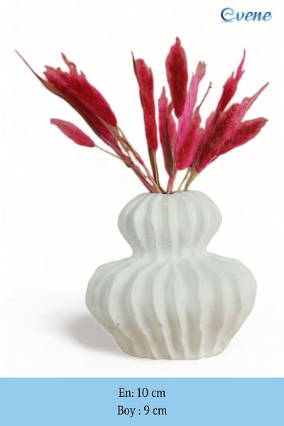 Evene Vase Small Vase Tabletop Vase Home Decoration Vase White Color Model 26