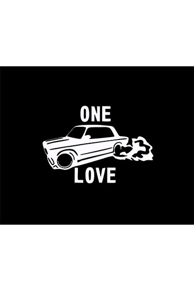 Birim Matbaa ملصق سيارة ONE LOVE - 20x14 سم