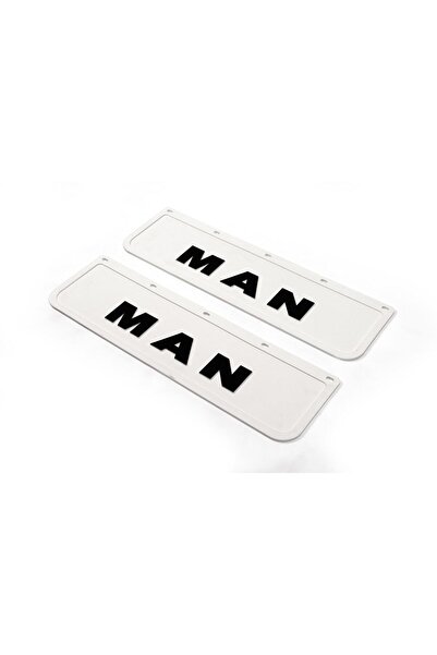 AHMET OTOMOTİV Man Yazılı Beyaz Paçalık (2 Adet) Ölçü:60x18