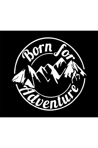 Birim Matbaa ملصق سيارة Born for Adventure مقاس 33x32 سم