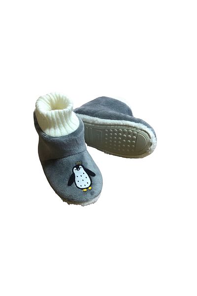 Esco Sesa Γκρι Παντόφλες - Home Boots - Boy - Αντιολισθητική σόλα