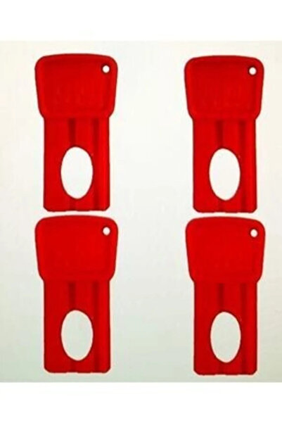 GoPLAST 4 Adet Akülü Araba Kartlı Kontak Anahtar-kırmızı ( Ücretsiz Kargo)