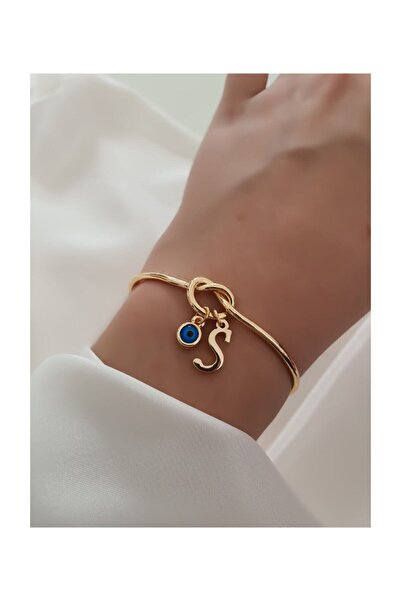 Asia by Leuvoié S Harfli Nazar Boncuklu Düğüm Bilezik