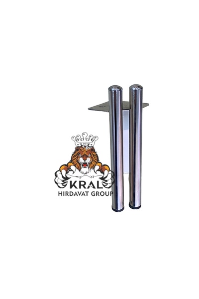 KRAL HIRDAVAT Krom Kaplama, Demir Ayak, Koltuk, Kanepe, Baza Ayak 15 Cm 1 Ade...