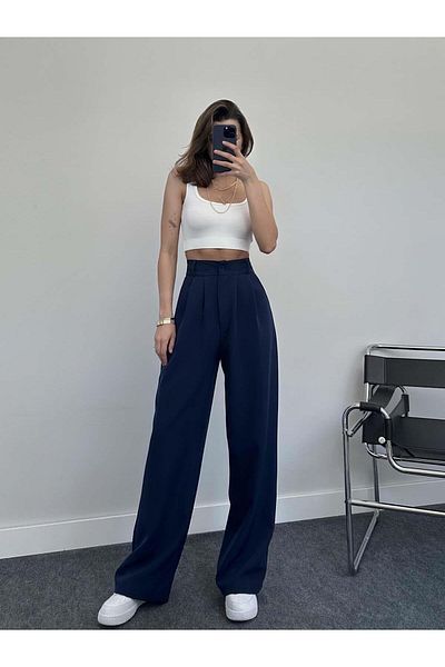The Moda Women's High Waist Palazzo Pants