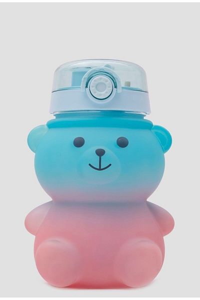 fese home 1300ml Teddy Bear Water Bottle Bpa Free, With Carrying Strap, Drip-Free Teddy Bear Water Bottle