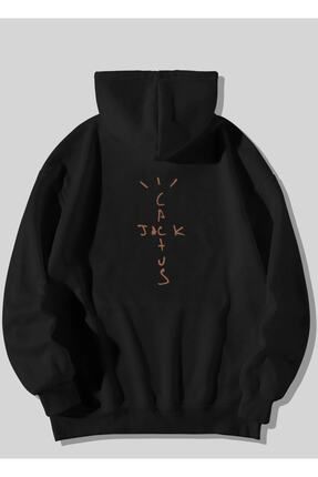 pxl wear Siyah Bask l Travis Scott Cactus Jack Sweatshirt Fiyat Yorumlar Trendyol