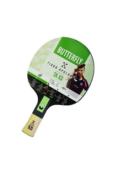 BUTTERFLY Tiago Apolonia TAX3 Masa Tenisi Raketi
