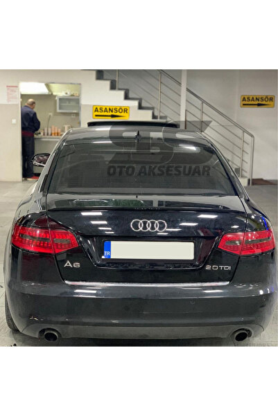 Furens Audi A6 Bagaj Üstü Slim Spoiler Piano Black Parlak Siyah