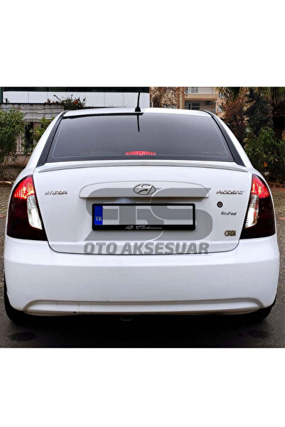 Furens Hyundai Accent Era Bagaj Üstü Slim Spoiler Piano Black Parlak Beyaz