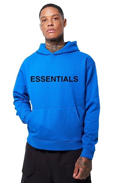 BENROMA 1 προϊόν δώρο για αγορές 6 και άνω Unisex Essentials εμπριμέ φούτερ μεγάλου μεγέθους