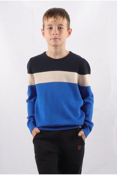 ALEXANDERGARDI Pulover tricotat pentru copii cu gât (C23-7101)