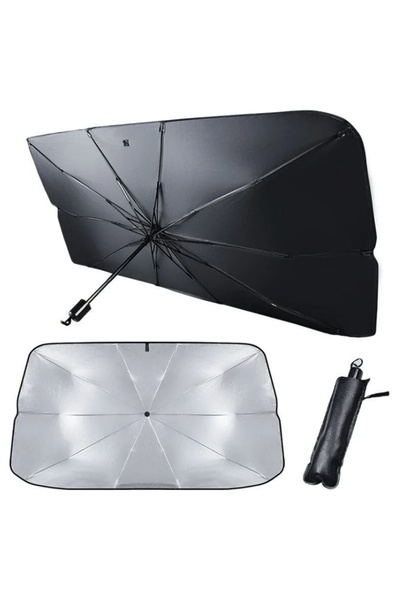 caraks Parasolar pliabil pentru mașină Umbrelă de soare pentru parbriz 140 cm...
