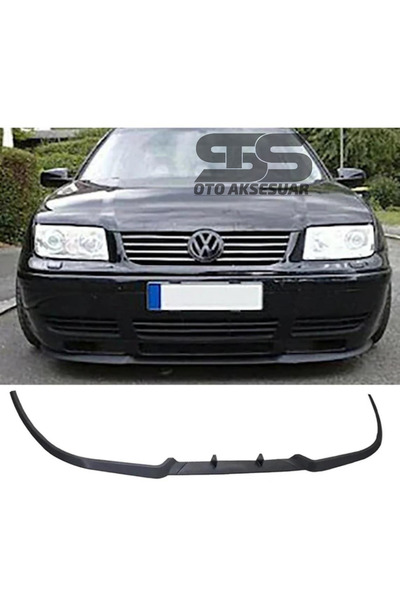 Furens Vw Bora Cupra R Uyumlu Ön Lip Mat Siyah Ön Tampon Lip