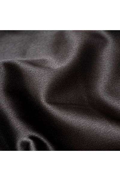 Çelikler Tekstil Black Draped Satin Fabric