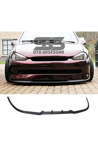 Furens Opel Corsa B Cupra R Uyumlu Ön Lip Mat Siyah Ön Tampon Lip