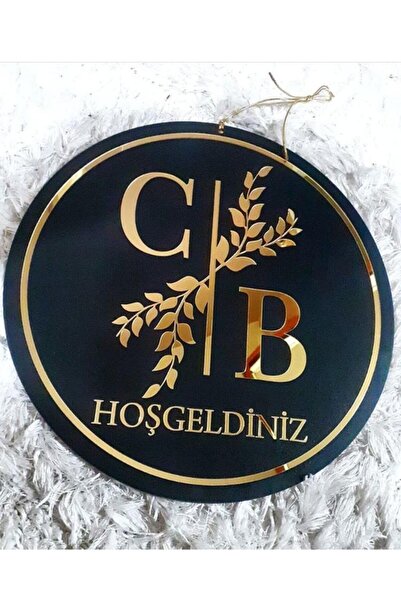 VİP19 ATÖLYE Özel Tasarım Pleksi Hoşgeldiniz Kapı Süsü