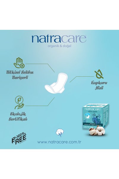 Natracare Ultra Winged Pad Long - Night 10 pcs