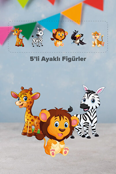 eddadijital Ayaklı Maket Figür Safari Konsepti Masa Üstü
