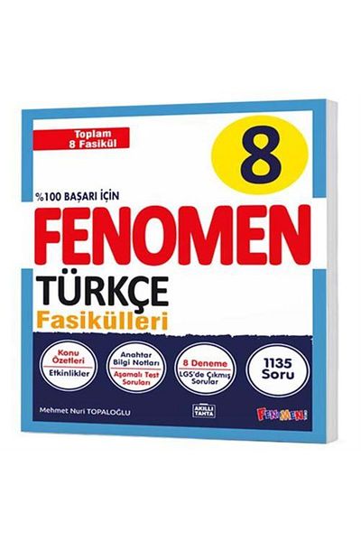 Kurmay Yayınları KURMAY SPRINGS FENOMEN 8TH GRADE TURKISH BASIC SET (8 BASIC) 2024