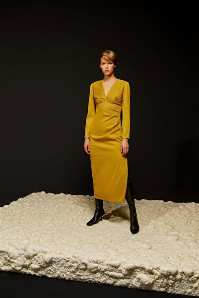 Berr-ın V Yaka Uzun Elbise Asi?t