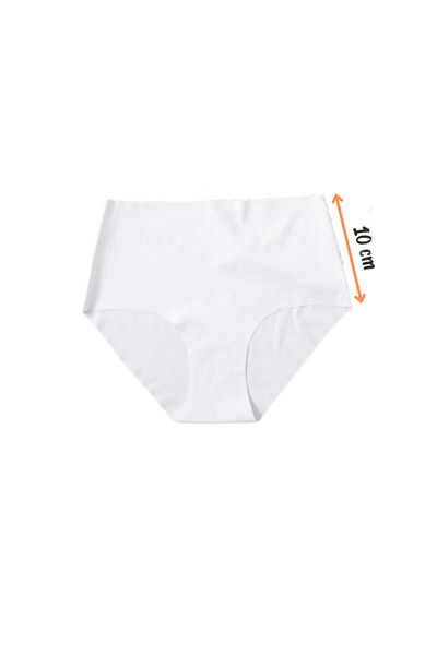 Adeniz Chiloți de bikini cu talie înaltă, fără sudură, tăiați cu laser, fără marcaj, pentru femei