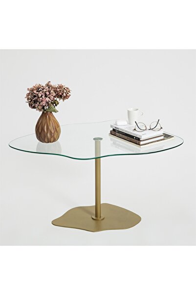 NEOstill - Dior Sehpa / Şeffaf & Gold