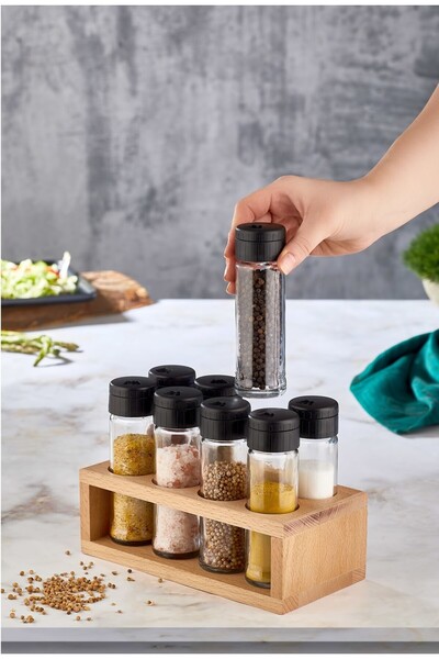 Rapt 9 Parça Standlı Baharatlık Baharat Takımı