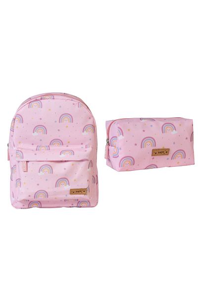 saro Nursery / CREW BAG AND PENCIL BOX // RAINBOW