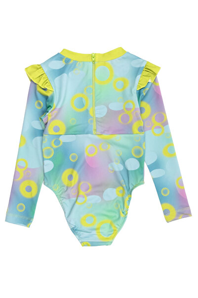 Ozmoz By Mukadder Özden Reborn Long Sleeve UV Protection Recycle Girls' Swimsuit