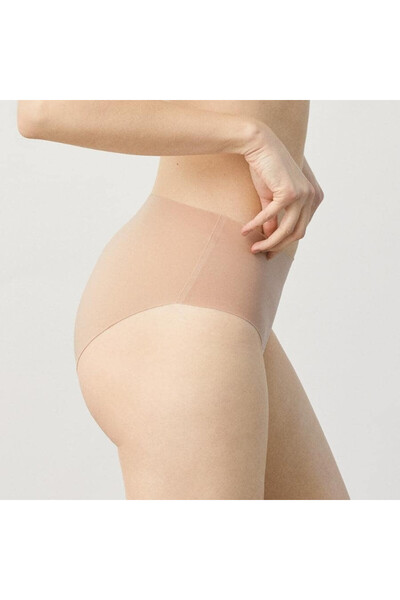 Adeniz Kadın Yüksek Bel 9'lu Paket Dikişsiz Lazer Kesim Iz Yapmaz Bikini Slip Külot