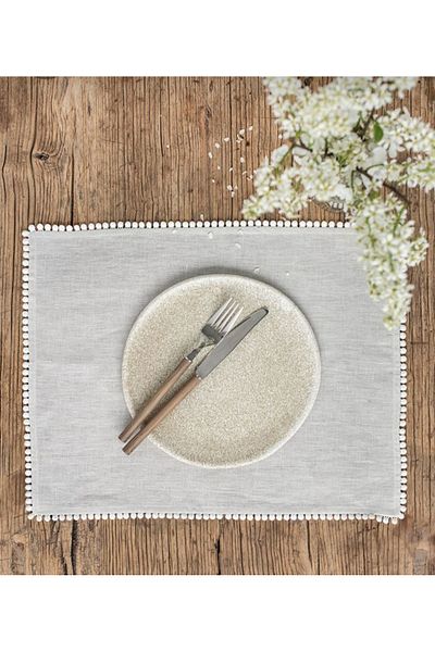 eyma home 100% Βαμβακερό Ακατέργαστο Λινό Αμερικάνικο Σερβίρισμα (35×45) Η τιμή είναι για 4 τεμάχια