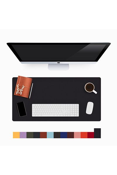 Modica Lindos - Leather Desk Mat, Desk Pad, Large Mouse Pad, Gaming Desk Mat Leather Mouse Pad
