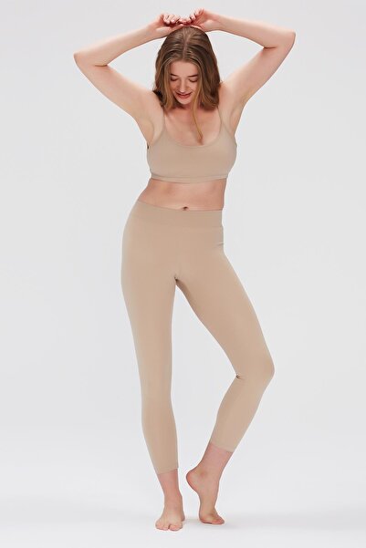 Comm-Ci Gaia Nude Slim Fit Normal Waist Tight Long Sports Leggings