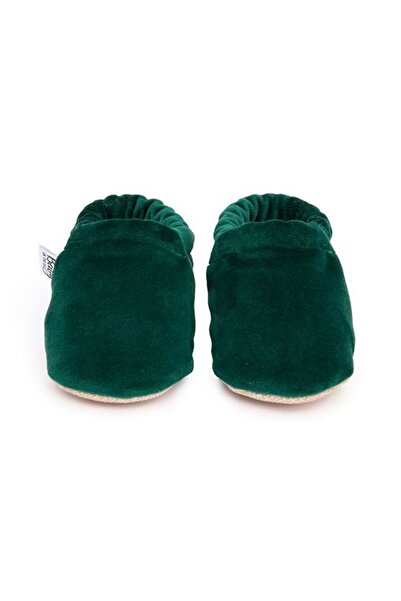 Baby On The Go Green Velvet Patik