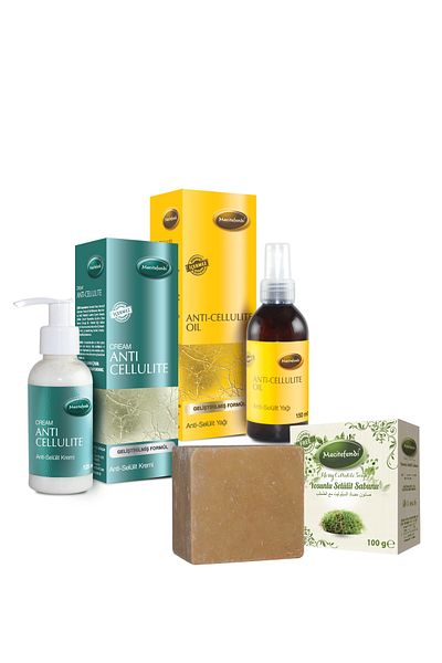 Mecitefendi Cellulite Oil and Cellulite Cream - Seaweed Cellulite Soap Set