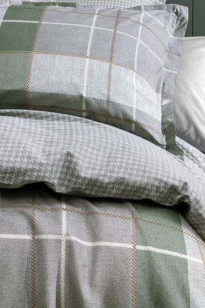 Yataş Tancy Double 100% Cotton Ranforce Duvet Cover Set - Sage