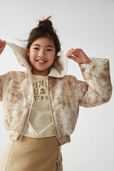 nk kids معطف رمل كريمي للفتيات من NK KİDS 35324