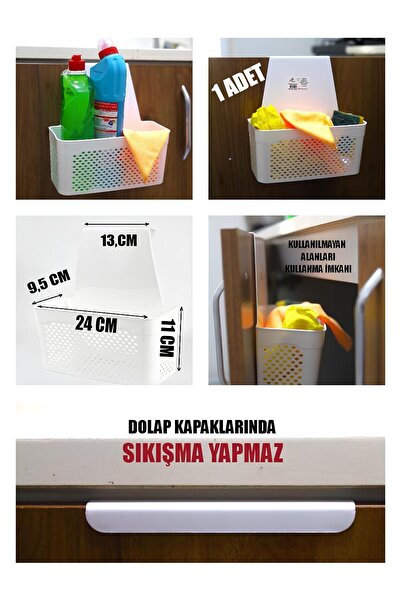Turnberry Asılabilir Mutfak Ve Banyo Dolabı Düzenleyici, Malzeme Kovası