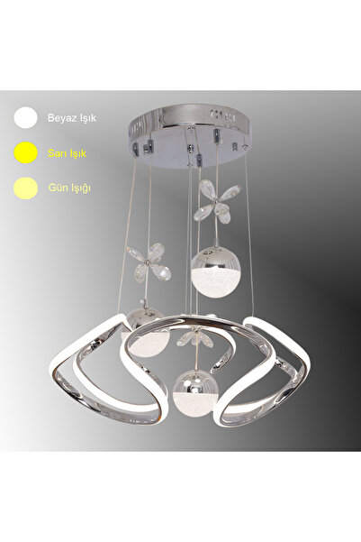 TT AYDINLATMA TT307-3TPL-KR TT Aydınlatma Helezon Modeli Krom 3 Toplu 3 Renk ...