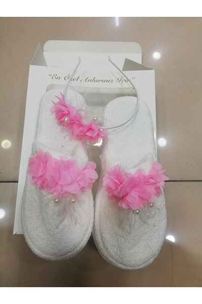 SÜSLÜTASARIM Women's Hospital - Maternity Slippers and Hair Crown Gift