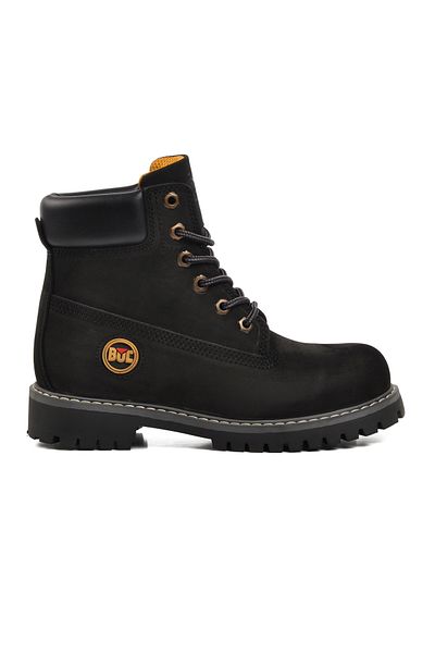 Bulldozer 220655 Μαύρες μπότες Unisex από γνήσιο δέρμα Nubuck