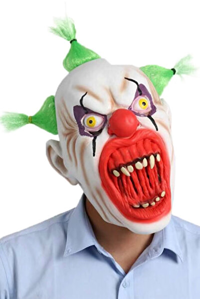 Giraffe Halloween Cadılar Bayramı Kostüm Parti Cosplay Clown Palyaço Horror Scary Korkunç Maske