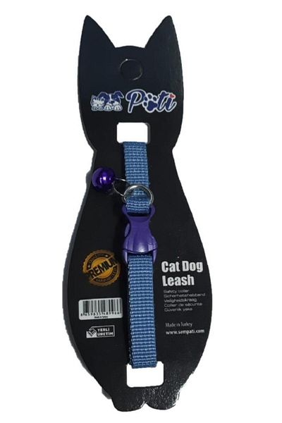pati Puppy and Cat Neck Collar (Adjustable) Plain Blue