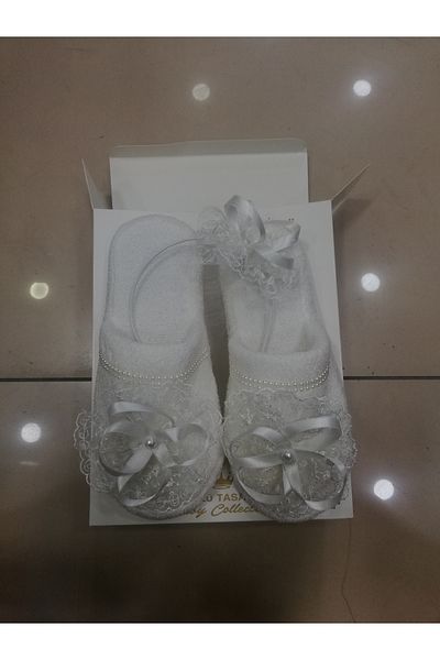 SÜSLÜTASARIM Women's Hospital - Maternity Slippers and Hair Crown Gift