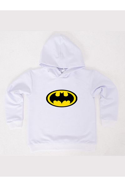 Batman Παιδική μπλούζα με στάμπα με κουκούλα από βαμβακερό ύφασμα