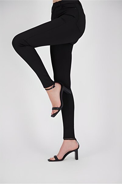 BROSERER Γυναικείο μαύρο στενό τζιν τζιν Victoria που δεν ξεθωριάζει